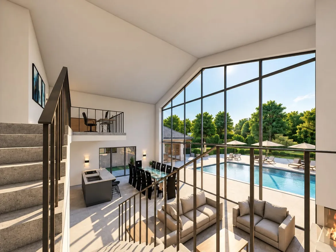 Glass Gable House – arhitektonska vizualizacija 6