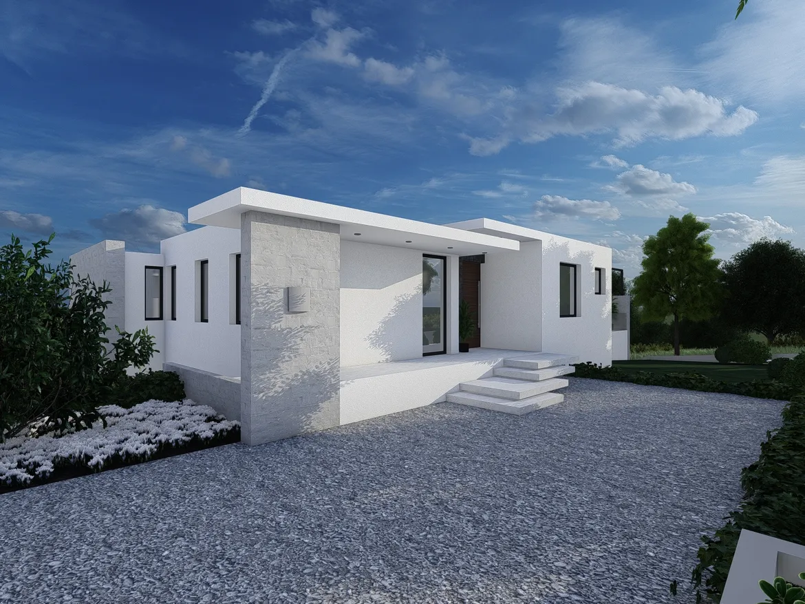 Hilltop Residence – arhitektonska vizualizacija 1