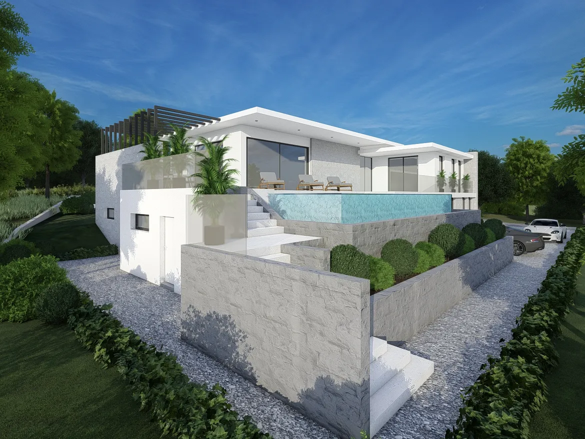 Hilltop Residence – arhitektonska vizualizacija 2