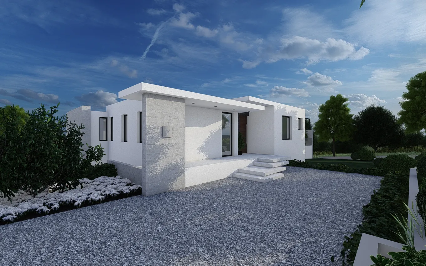 Hilltop Residence – arhitektonska vizualizacija 1