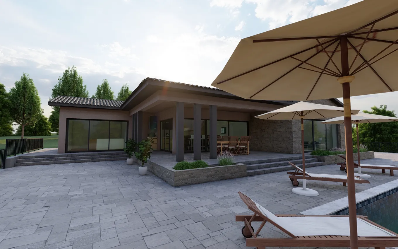 Sunset Terrace Villa – arhitektonska vizualizacija 1