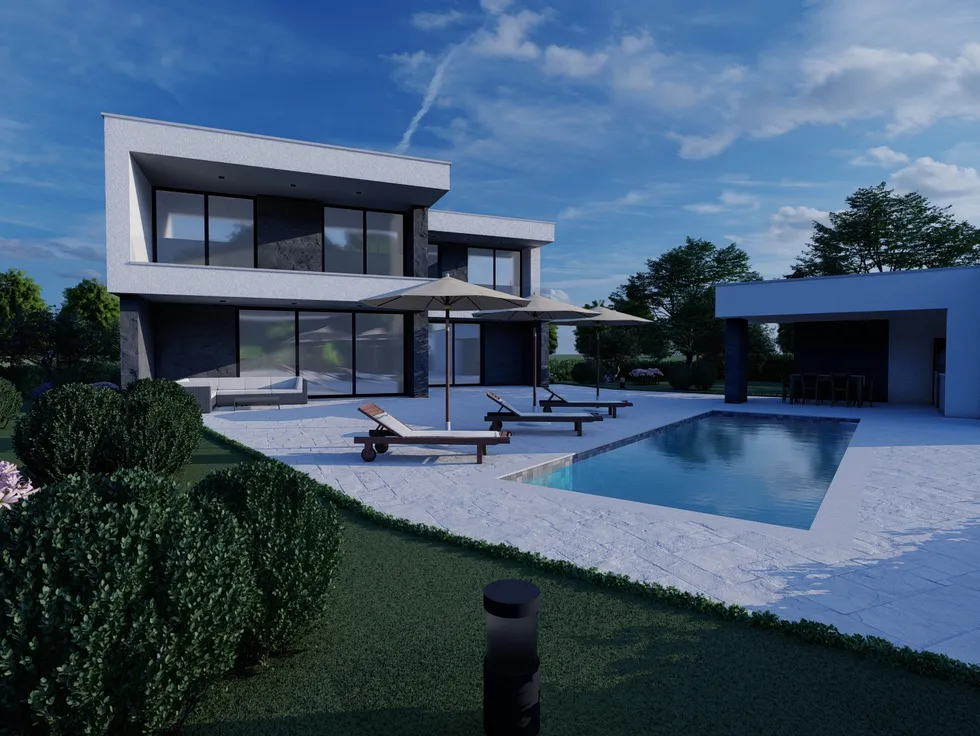 Poolhouse Residence – arhitektonska vizualizacija 2