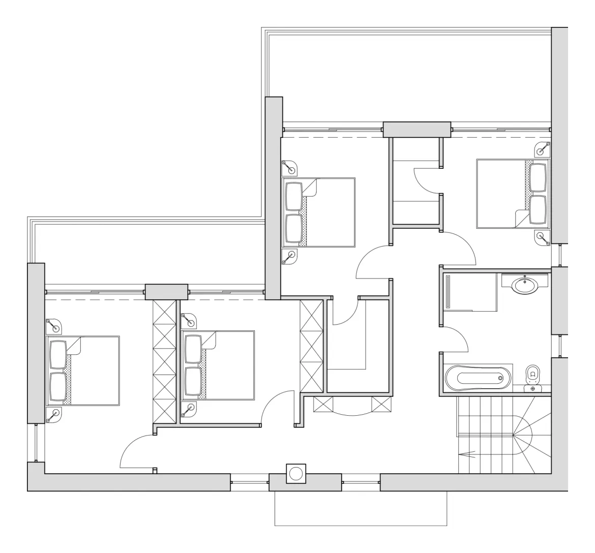 Poolhouse Residence – Tlocrt kata